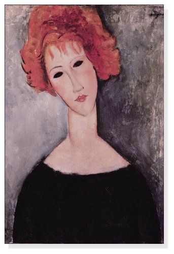 アメデオ・クレメンテ・モディリアーニ　アートポスター モディリアーニの名画】Portrait of Madame｜額フレーム付き